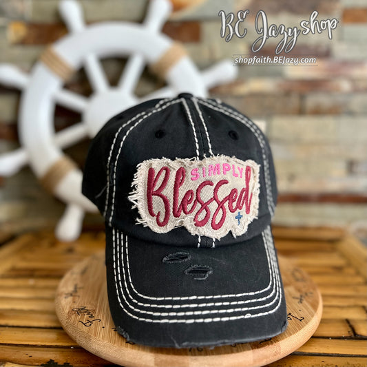 Simply Blessed Washed -  Vintage Ballcap