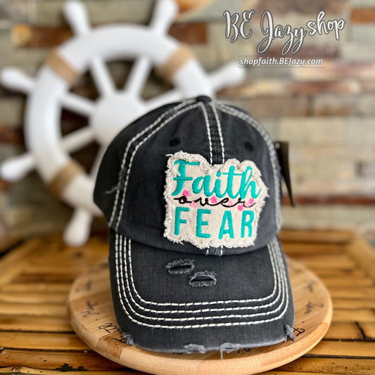 Faith over Fear - Washed Vintage Ballcap