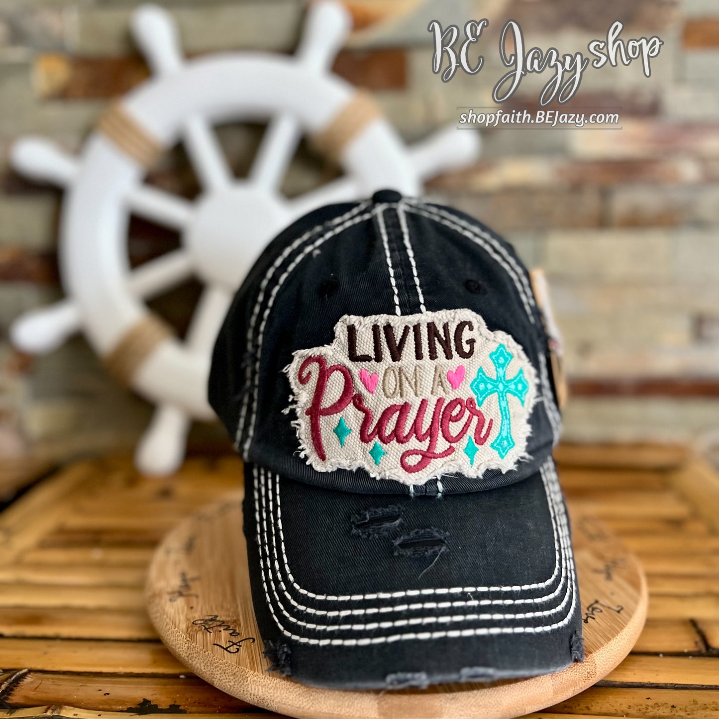 LIVING ON A PRAYER - Washed Vintage Ballcap