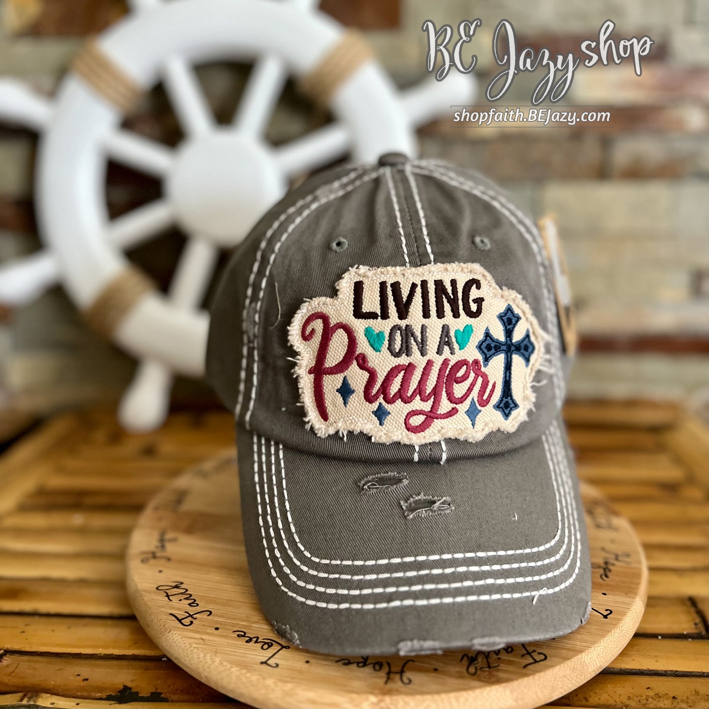 LIVING ON A PRAYER - Washed Vintage Ballcap