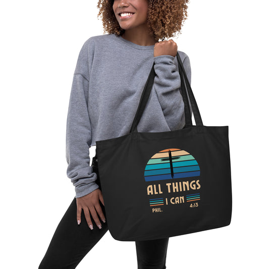 I CAN - Large organic tote bag